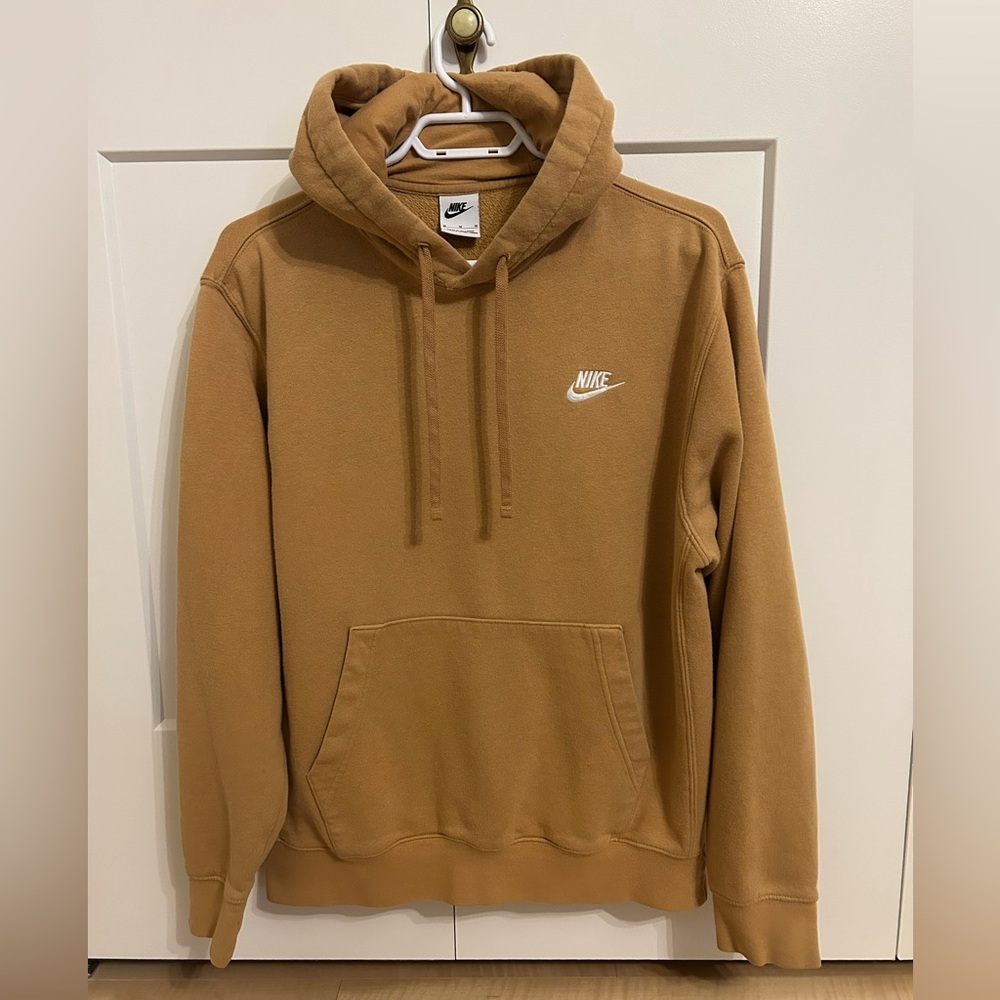 Nike Camel Brown Classic Hoodie for Men Size Medium